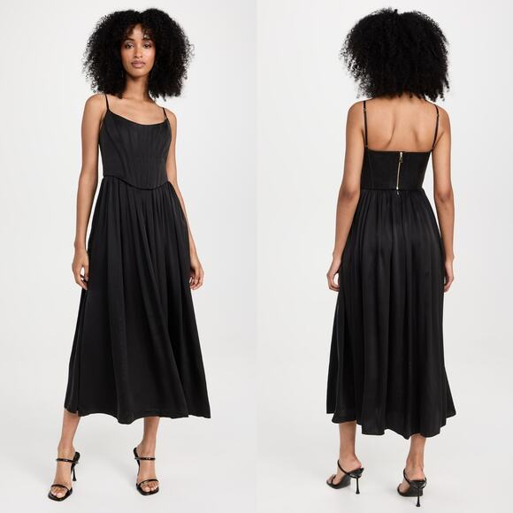 Zimmermann Silk Corset Dress black Zimm 2/US6-8